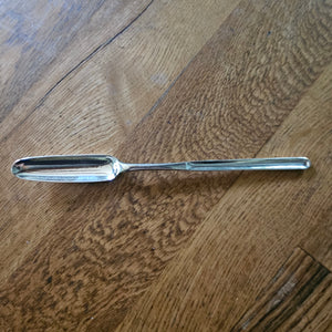 English Sterling Silver Marrow Scoop Inscribed Centaur Crest by Robert Hennell II Antique Georgian