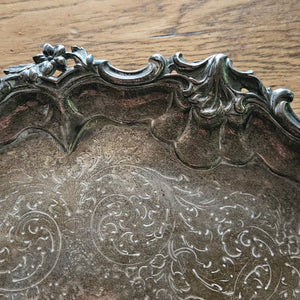 English Sterling Silver Salver Dish by Edward, Edward junior, John and William Barnard Antique Victorian