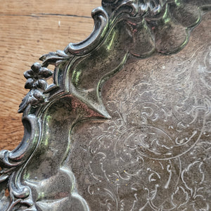 English Sterling Silver Salver Dish by Edward, Edward junior, John and William Barnard Antique Victorian