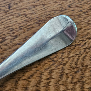 Shell Detail English Sterling Silver Serving Spoon by Ebenezer Coker Antique Georgian