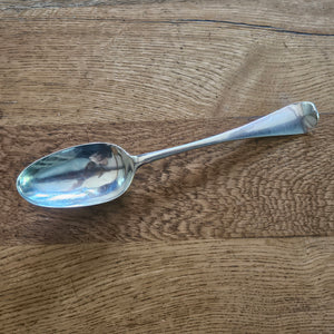 English Sterling Silver Serving Spoon by Samuel Roby Antique Georgian 1815