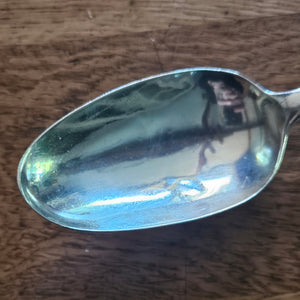 English Sterling Silver Serving Spoon by Samuel Roby Antique Georgian 1815