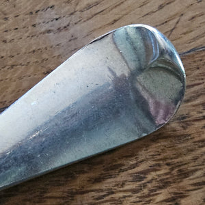 English Sterling Silver Serving Spoon by Samuel Roby Antique Georgian 1815