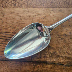 Rampant Lion Heraldic Crest English Sterling Silver Stuffing Spoon by William Eley and William Fearn Antique Georgian