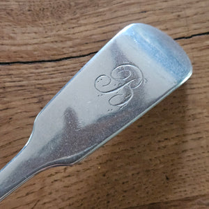 English Sterling Silver Stuffing Spoon by Thomas Wallis (II) & Jonathan Hayne Antique Georgian 1829