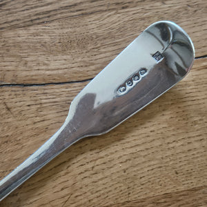 English Sterling Silver Stuffing Spoon by Thomas Wallis (II) & Jonathan Hayne Antique Georgian 1829