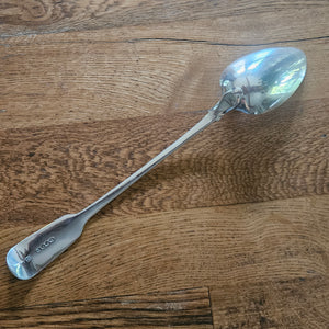English Sterling Silver Stuffing Spoon by Thomas Wallis (II) & Jonathan Hayne Antique Georgian 1829