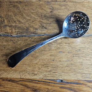 English Sterling Silver Sugar Sifter Spoon Ladle by Mappin &amp; Webb Ltd Antique Victorian