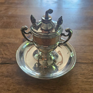 English Sterling Silver Table Lighter by Horace Woodward & Co Ltd Antique Victorian 1899