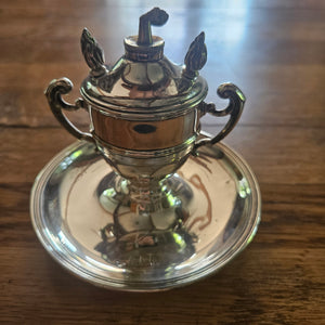 English Sterling Silver Table Lighter by Horace Woodward & Co Ltd Antique Victorian 1899