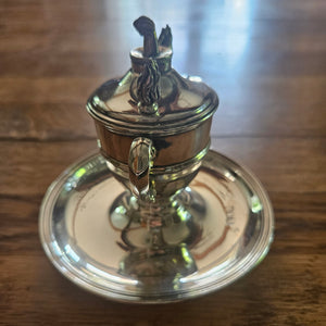 English Sterling Silver Table Lighter by Horace Woodward & Co Ltd Antique Victorian 1899