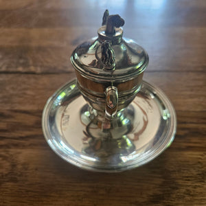 English Sterling Silver Table Lighter by Horace Woodward & Co Ltd Antique Victorian 1899