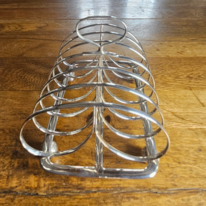 English Sterling Silver Toast Rack by Richard Pearce & George Burros Antique Georgian