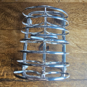 English Sterling Silver Toast Rack by Richard Pearce & George Burros Antique Georgian