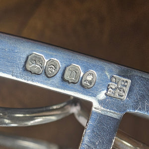 English Sterling Silver Toast Rack by Richard Pearce & George Burros Antique Georgian