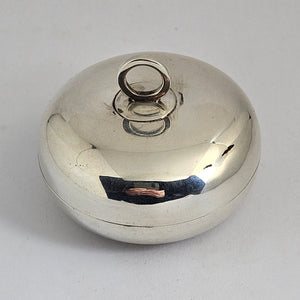 Scottish Sterling Silver Trinket Box by JW Kirwan Antique Edwardian 1905