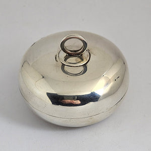 Scottish Sterling Silver Trinket Box by JW Kirwan Antique Edwardian 1905