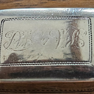 English Sterling Silver Vinaigrette Box by Matthew Linwood Antique Georgian 1810