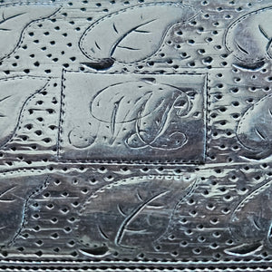 English Sterling Silver Vinaigrette Box by Matthew Linwood Antique Georgian 1810