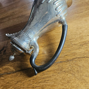 English Sterling Silver Water Jug by Charles Stuart Harris Bakelite Handle Antique Edwardian