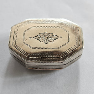 Georgian 1813 Sterling Silver Vinaigrette Box by Joseph Wilmore Antique