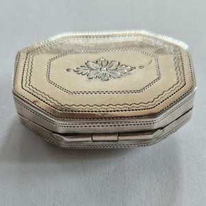 Georgian 1813 Sterling Silver Vinaigrette Box by Joseph Wilmore Antique