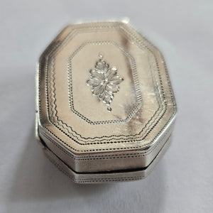 Georgian 1813 Sterling Silver Vinaigrette Box by Joseph Wilmore Antique