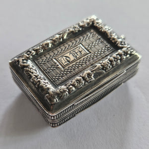 Regency 1825 Sterling Silver Vinaigrette Box by Ledsum & Vale Antique