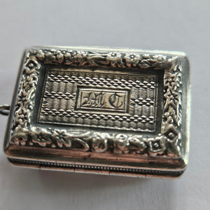 Regency 1825 Sterling Silver Vinaigrette Box by Ledsum & Vale Antique