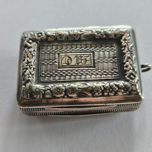 Regency 1825 Sterling Silver Vinaigrette Box by Ledsum & Vale Antique