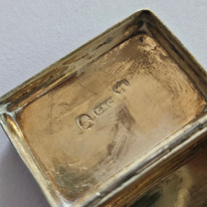 Regency 1825 Sterling Silver Vinaigrette Box by Ledsum & Vale Antique