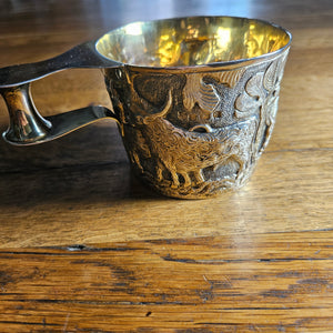 Classical Greek Cup in English Sterling Silver by George Nathan & Ridley Hayes Antique Edwardian