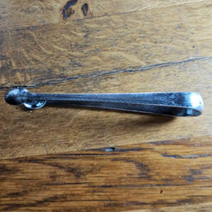 Brightcut Sterling Silver Sugar Nips or Tongs with a Heraldic Animal Crest Antique Georgian
