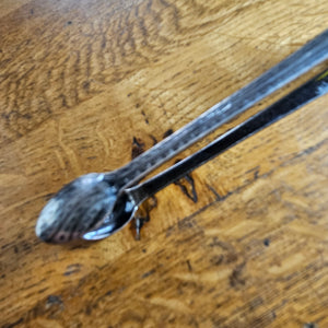 Brightcut Sterling Silver Sugar Nips or Tongs with a Heraldic Animal Crest Antique Georgian