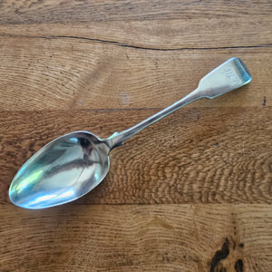 Irish Dublin Britannia Silver Serving Spoon Antique Victorian 1846