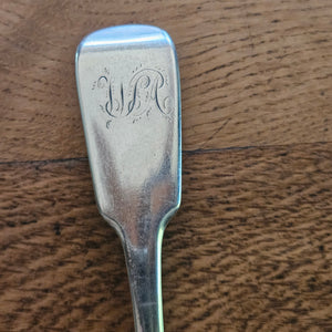 Irish Dublin Britannia Silver Serving Spoon Antique Victorian 1846