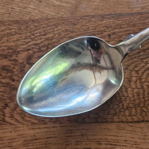 Irish Dublin Britannia Silver Serving Spoon Antique Victorian 1846