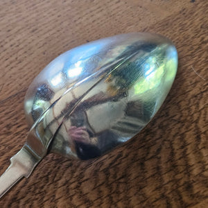 Irish Dublin Britannia Silver Serving Spoon Antique Victorian 1846