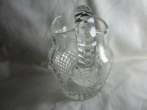 Irish Lead Crystal Pineapple Sliced Glass Half Water / Whisky Jug Antique Georgian c1800