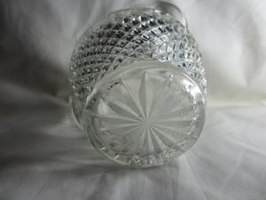 Irish Lead Crystal Pineapple Sliced Glass Half Water / Whisky Jug Antique Georgian c1800