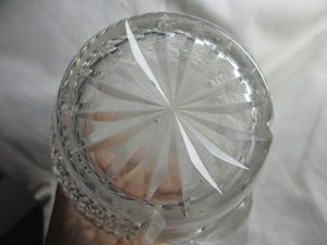 Irish Lead Crystal Pineapple Sliced Glass Half Water / Whisky Jug Antique Georgian c1800