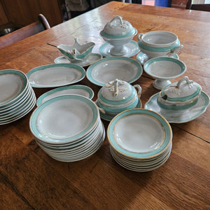 40 Piece Ironstone China Child's Diner Service Antique Victorian c1840