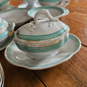 40 Piece Ironstone China Child's Diner Service Antique Victorian c1840