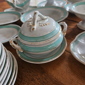 40 Piece Ironstone China Child's Diner Service Antique Victorian c1840