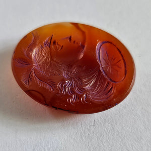 Italian Intaglio Carnelian Seal Antique