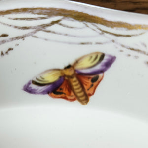 Meissen Porcelain Bird Plate Antique 19th Century
