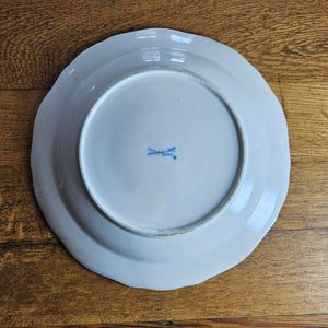 Meissen Porcelain Bird Plate Antique 19th Century