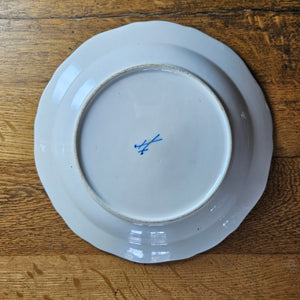 Meissen Porcelain Bird Plate Antique 19th Century