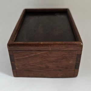 Napoleonic Prisoner of War Set of Bone and Mahogany Game Domino Antique Georgian c1820