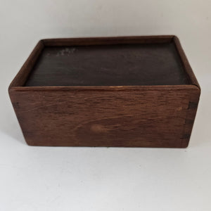 Napoleonic Prisoner of War Set of Bone and Mahogany Game Domino Antique Georgian c1820